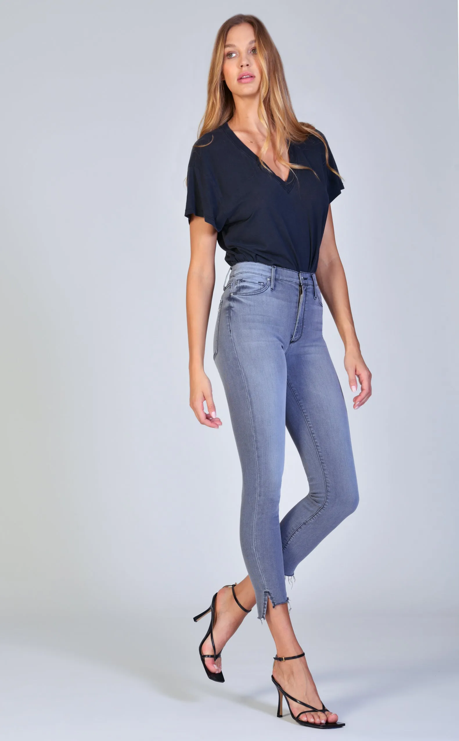 Miranda Off Step High Rise Skinny - All Nighter sold by Black Orchid