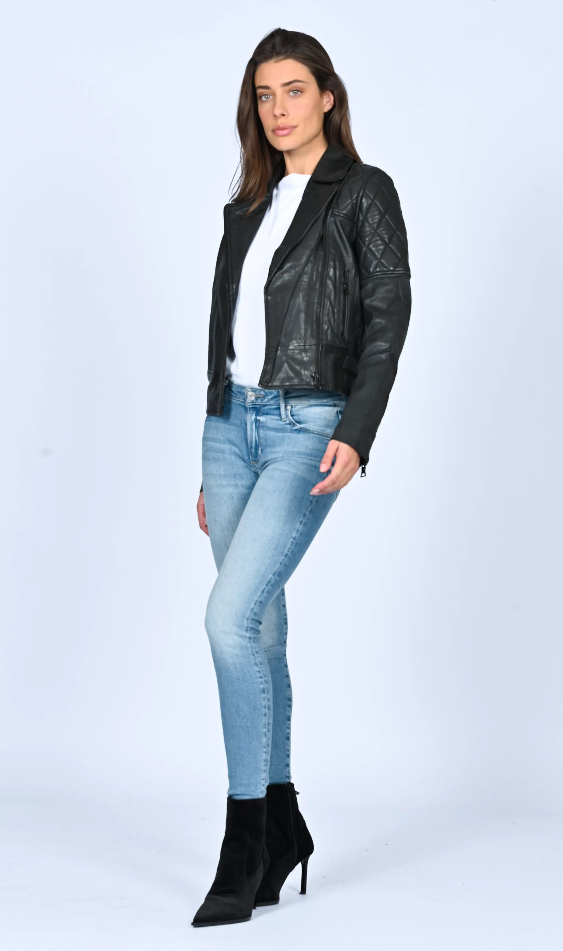 Leather Motorcycle jacket - Black sold by Black Orchid product image thumbnail 4
