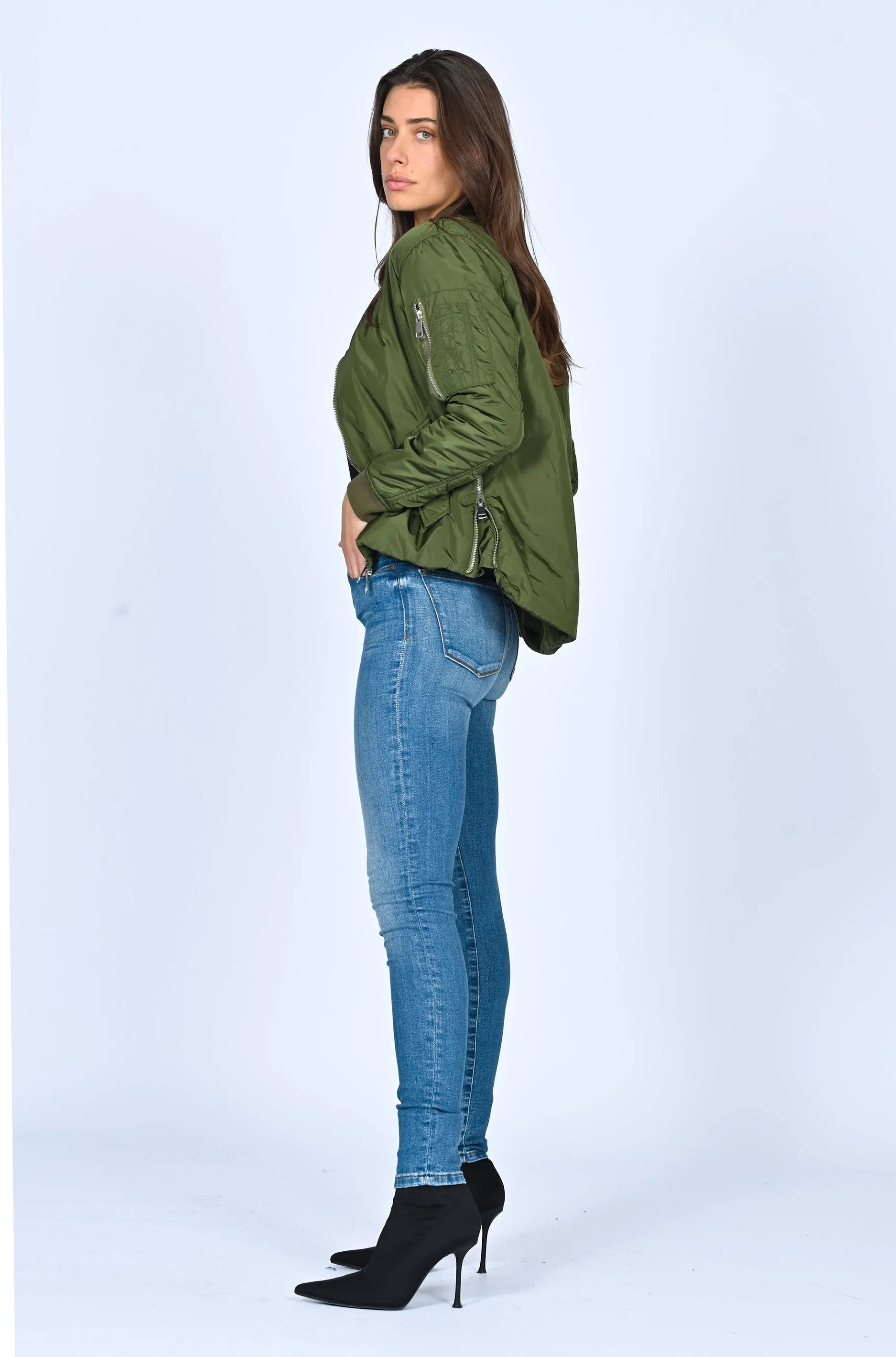 Bomber Jacket Army sold by Black Orchid product image thumbnail 4