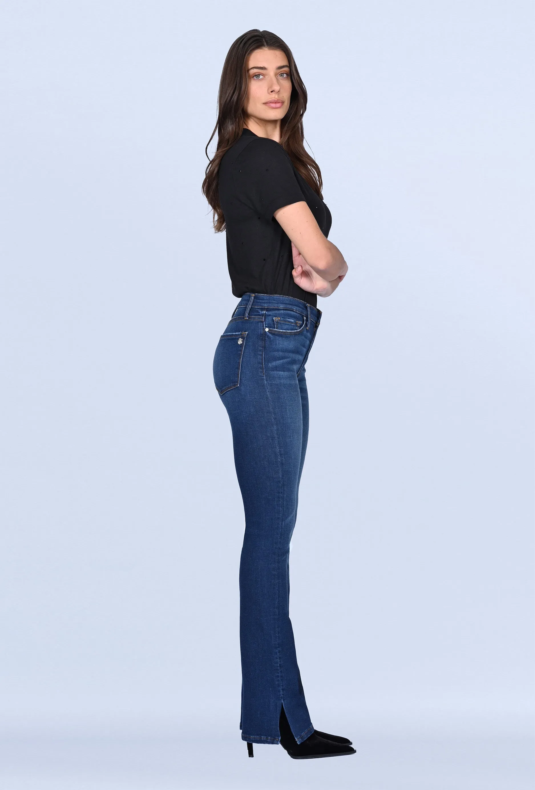 Talissa High Waisted Slice Heel - Make It Rain sold by Black Orchid product image thumbnail 3