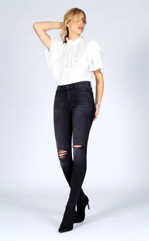 Gisele High Rise Skinny - Moonstruck sold by Black Orchid