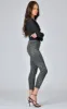 Carmen High Rise Ankle Fray - Grey Cheetah sold by Black Orchid
