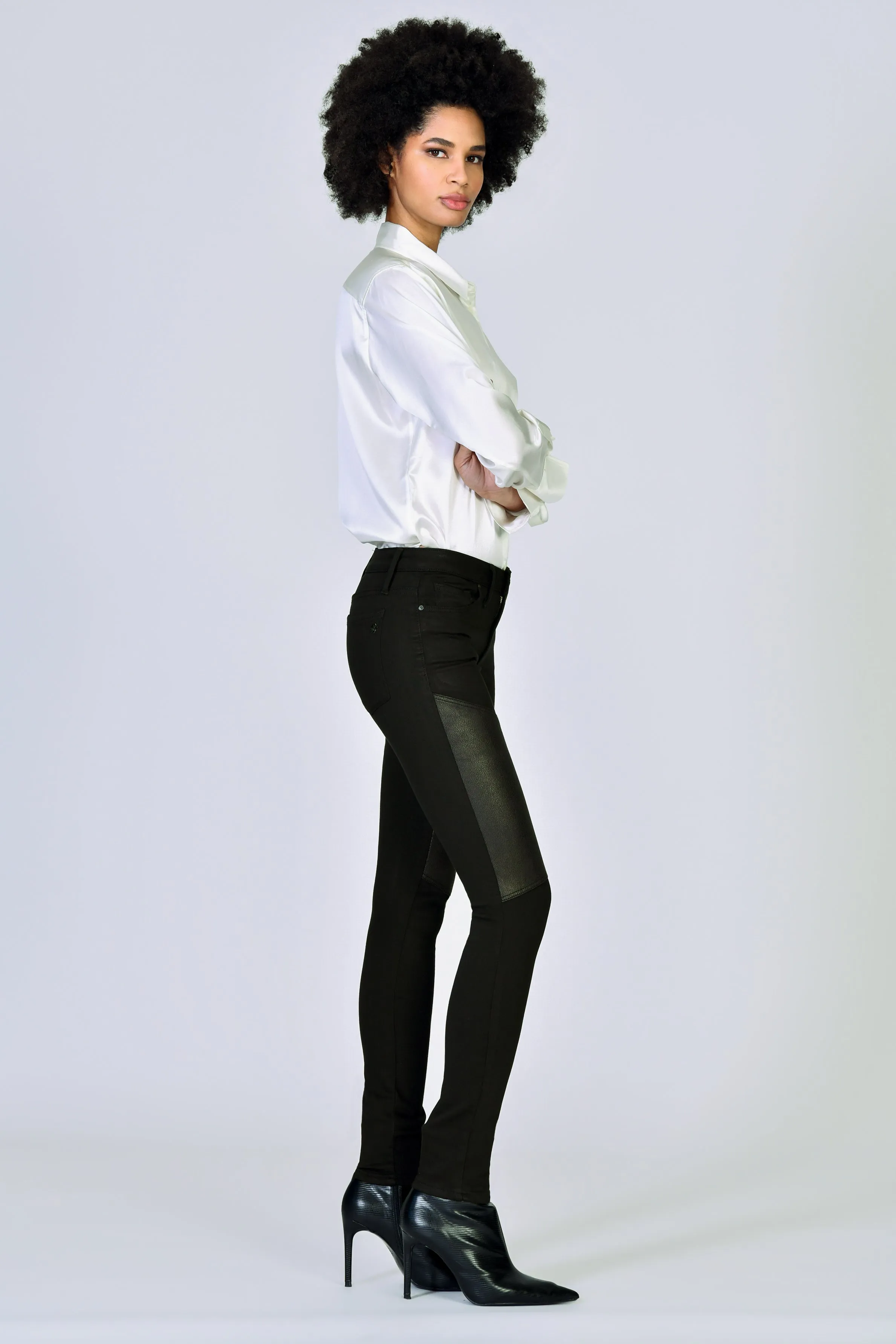 Jude Mid Rise Skinny - Black Moon sold by Black Orchid product image thumbnail 3