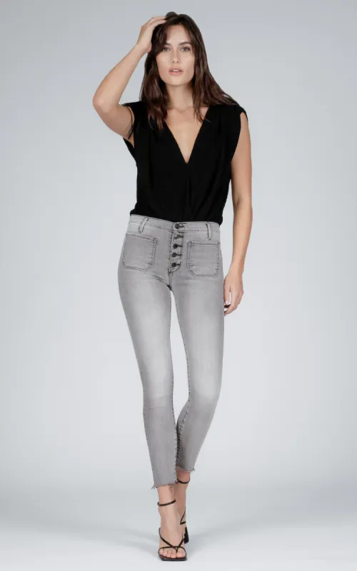 Ava Patch Pocket Skinny - Moondust sold by Black Orchid