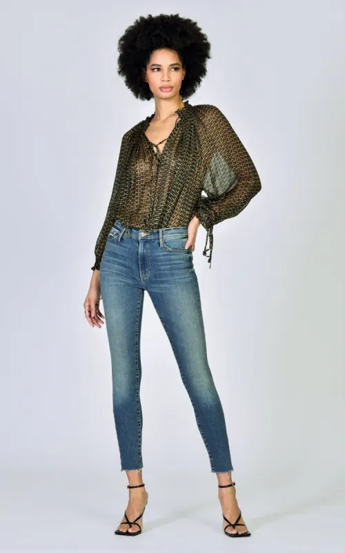 Carmen High Rise Ankle Fray - Kiss On The Chic sold by Black Orchid