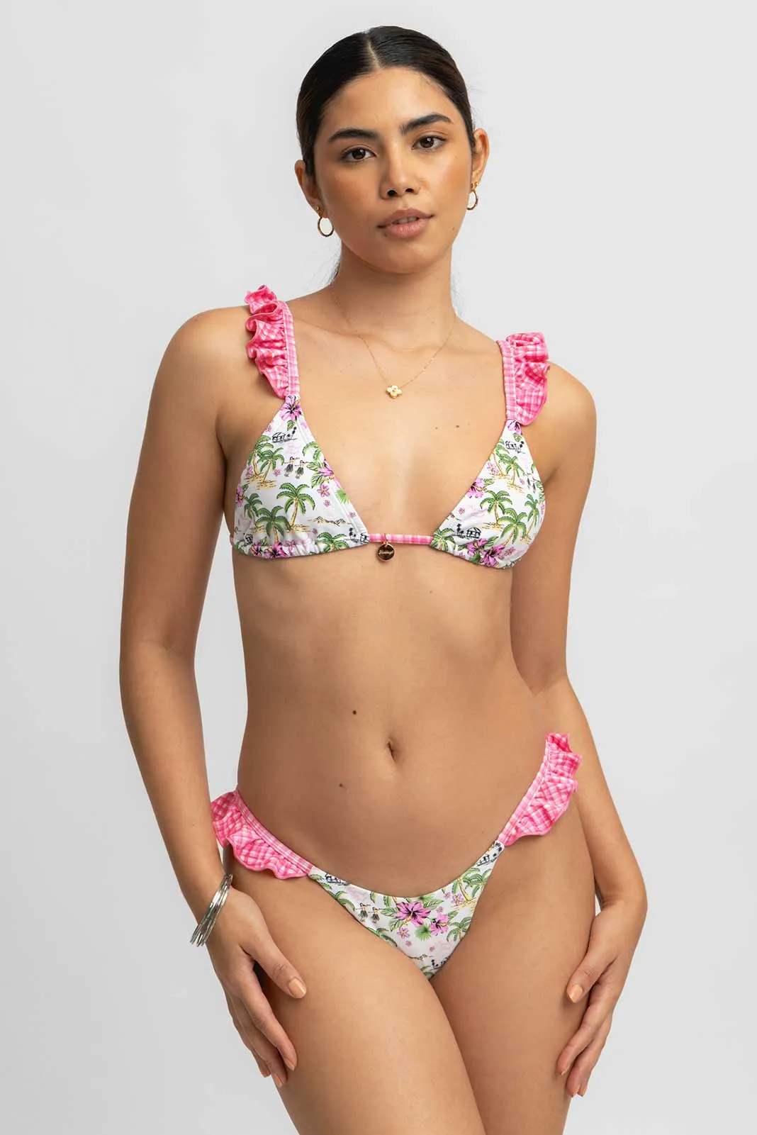 Tessa Ruffled Triangle Top / Coco Frio sold by Blackbough product image thumbnail 4