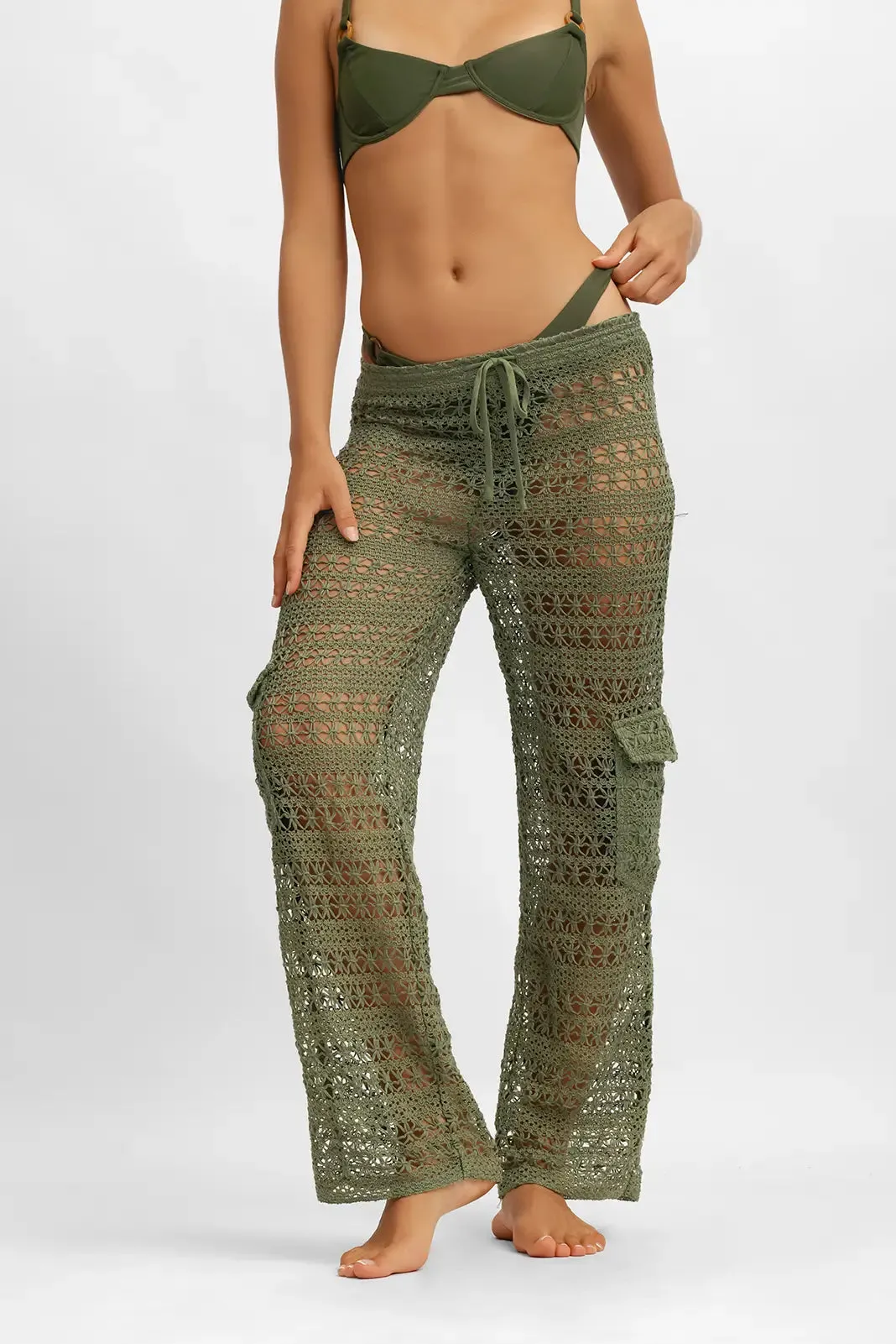 Regina Cargo Pants / Basil Smash FINAL SALE sold by Blackbough product image thumbnail 4