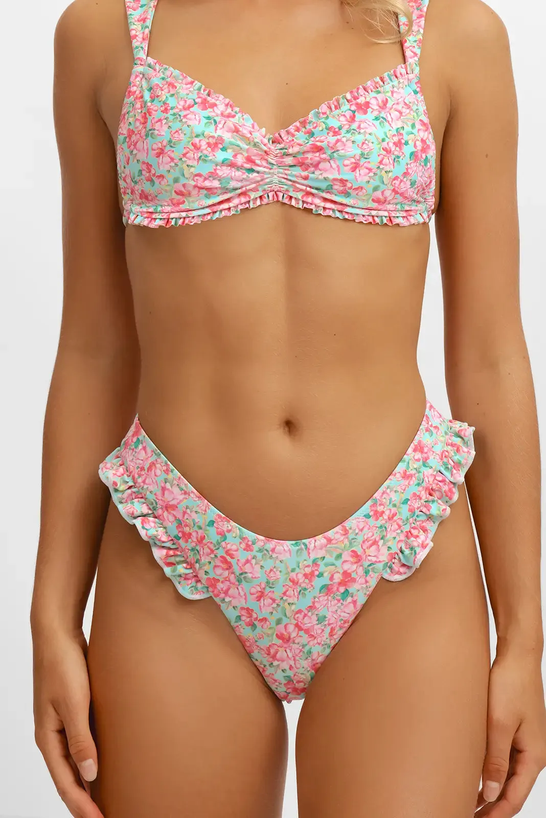 Candice Ruffled Cheeky Bottoms / Fresh Blooms sold by Blackbough