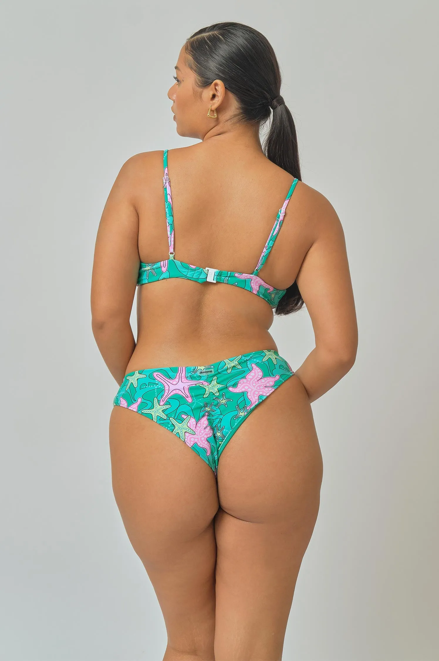 Sophia Ruched Cheeky Bottoms / Caribbean FINAL SALE sold by Blackbough