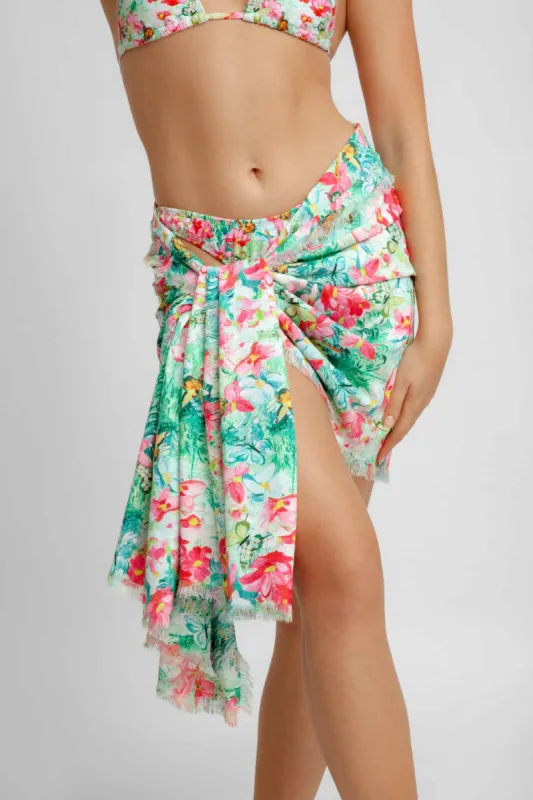 Keisha Frayed Sarong / Fairy Tale FINAL SALE sold by Blackbough