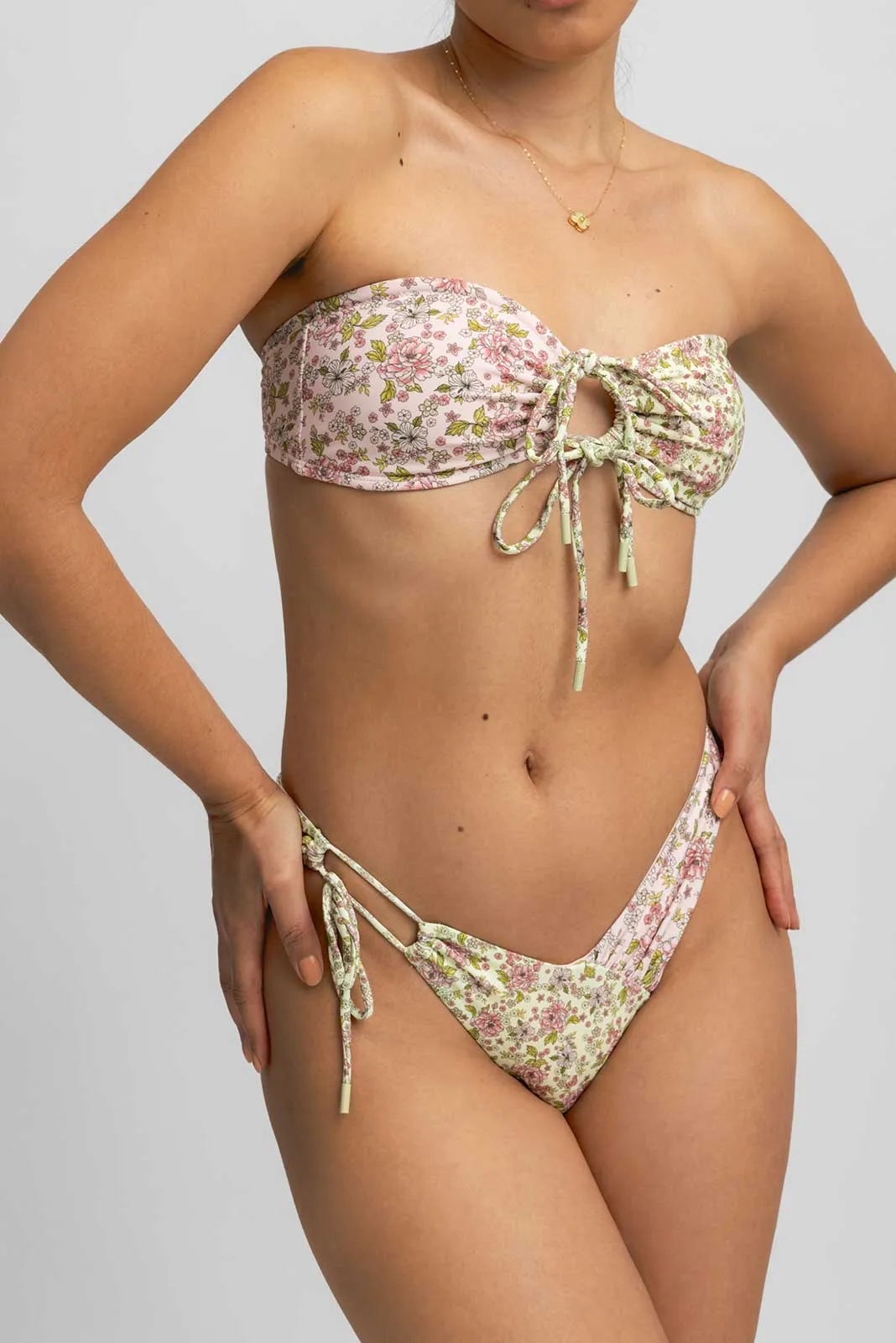 Alana Tie Front Cheeky Bottoms / Flora and Fauna FINAL SALE sold by Blackbough product image thumbnail 4