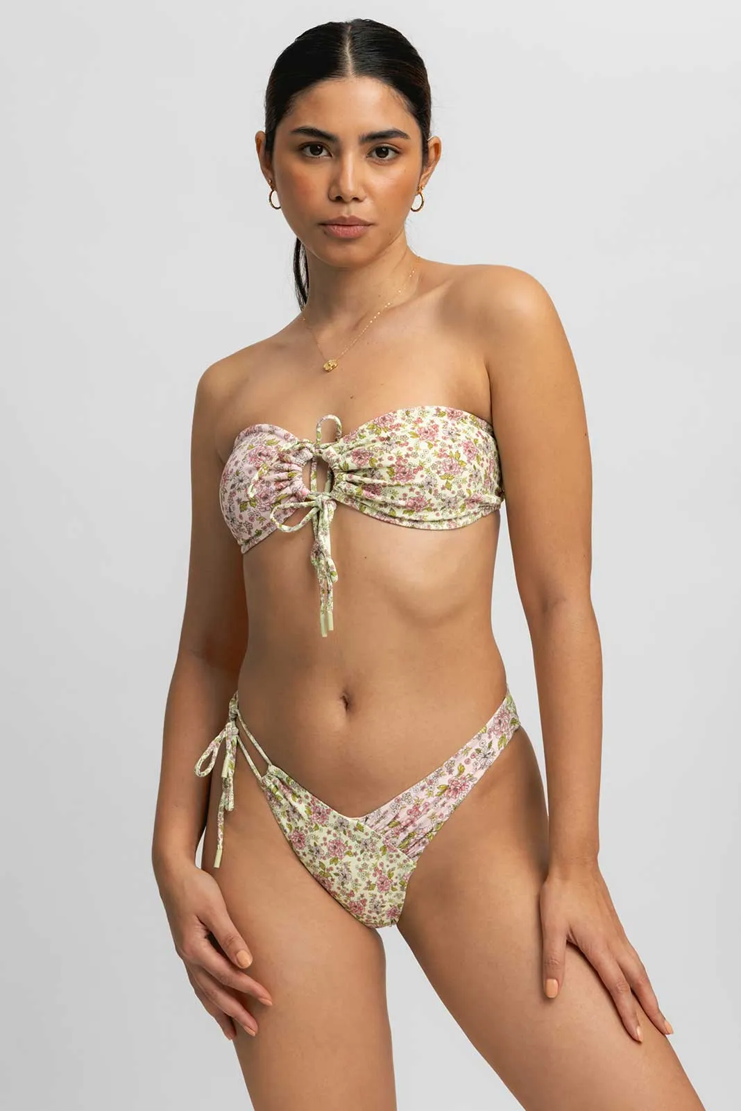 Alana Tie Front Cheeky Bottoms / Flora and Fauna FINAL SALE sold by Blackbough product image thumbnail 2