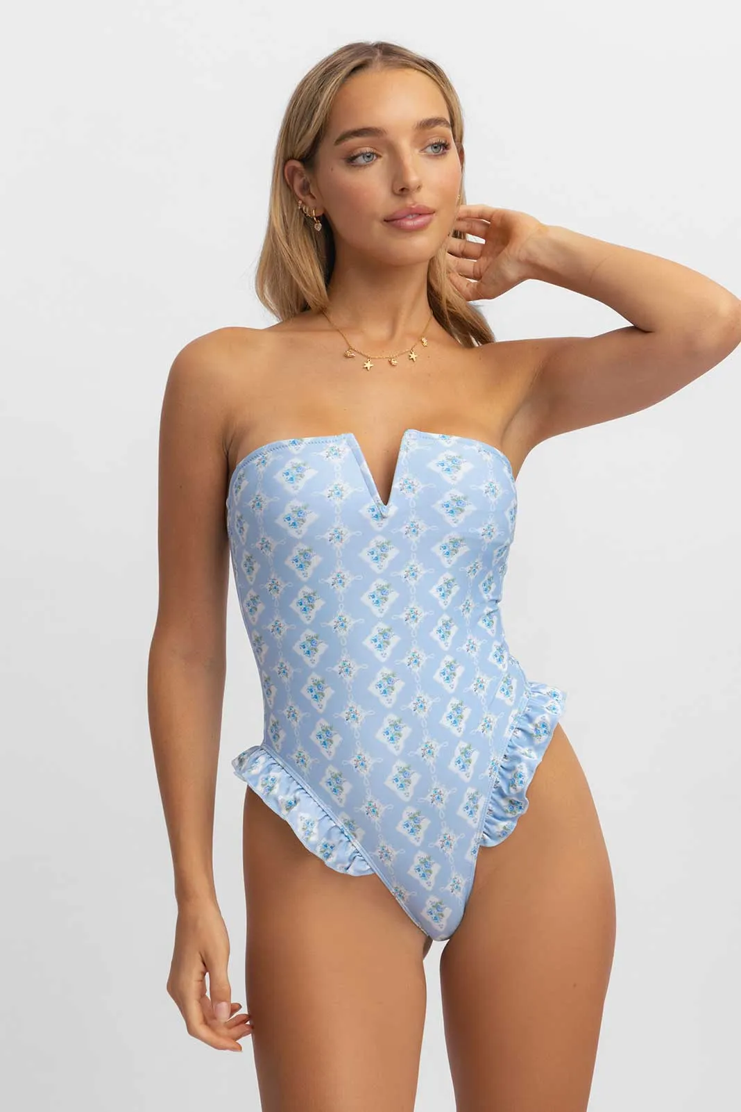 Lily Ruffled One Piece / Hamptons sold by Blackbough product image thumbnail 3