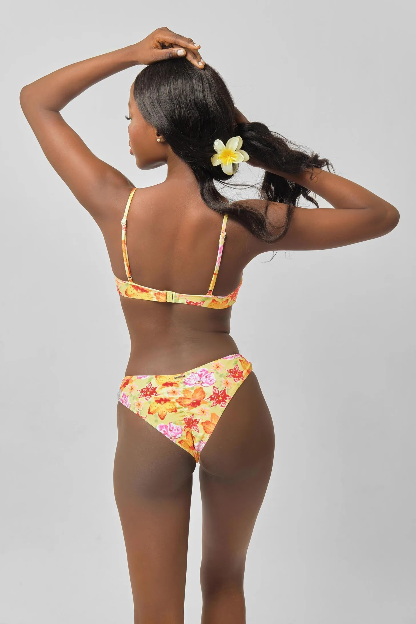 Sophia Ruched Cheeky Bottoms / Super Bloom sold by Blackbough product image thumbnail 2