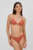 Emma Frilled Triangle Top / Spice Eyelet sold by Blackbough