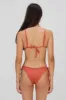 Emma Frilled Triangle Top / Spice Eyelet sold by Blackbough