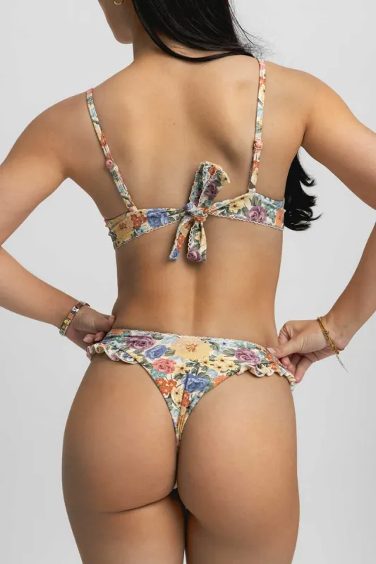 Candice Ruffled Cheeky Bottoms / La Vie En Rose sold by Blackbough