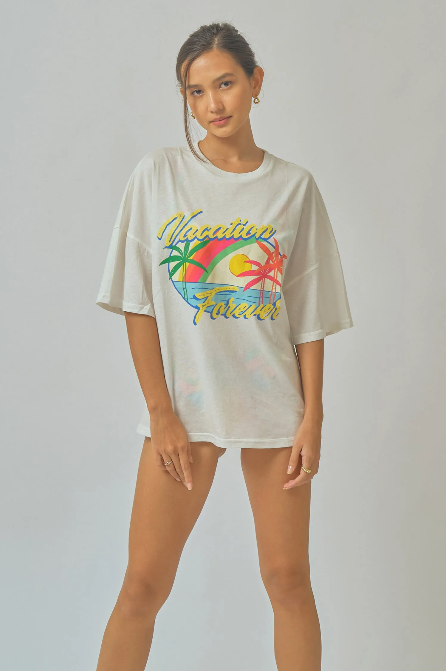 Oversized Tee / Vacation Forever sold by Blackbough product image thumbnail 2