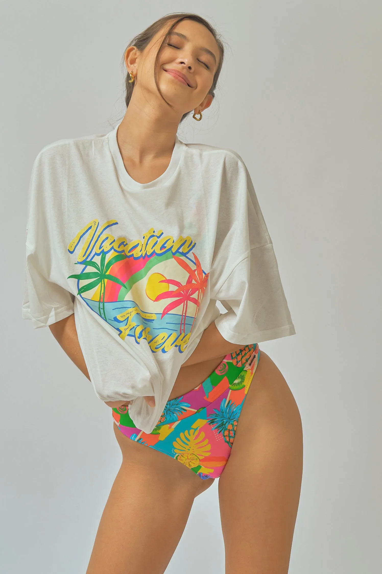 Oversized Tee / Vacation Forever sold by Blackbough