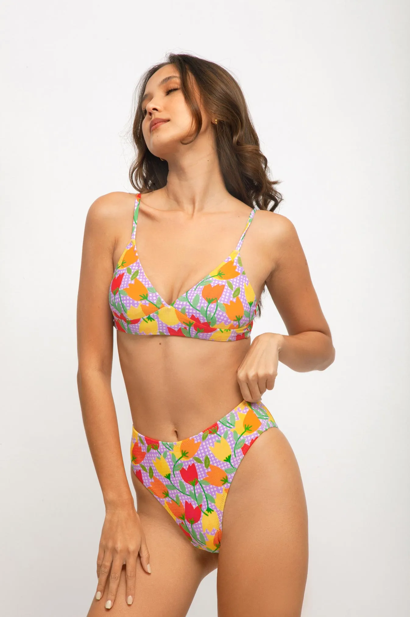 Brooke Bralette Top / Tulip Time Waffle Knit sold by Blackbough product image thumbnail 2