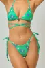 Chloe Side Tie Cheeky Bottoms / Copacabana FINAL SALE sold by Blackbough
