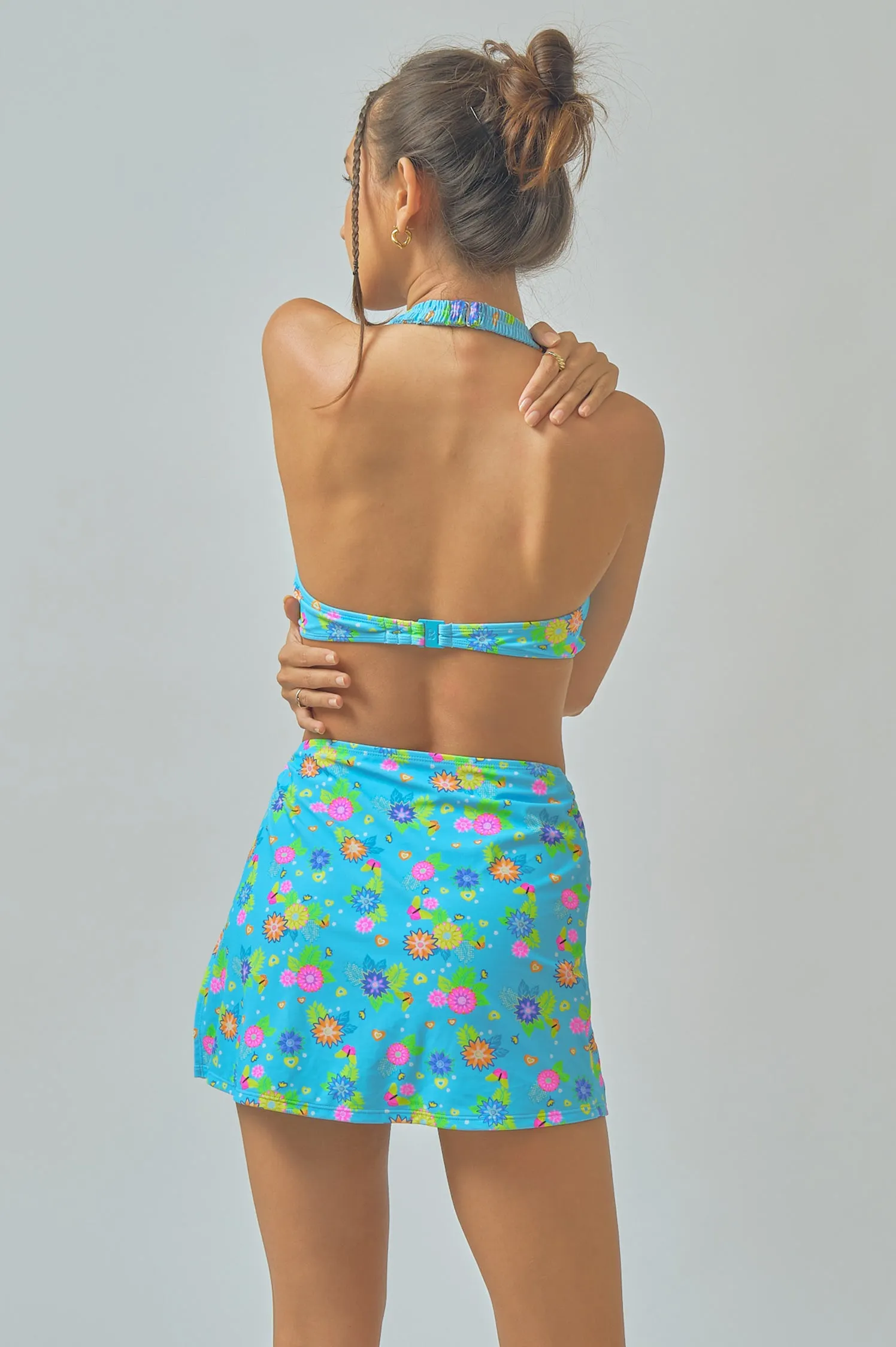 Anastasia Mini Skirt / Blue Daiquiri FINAL SALE sold by Blackbough product image thumbnail 4