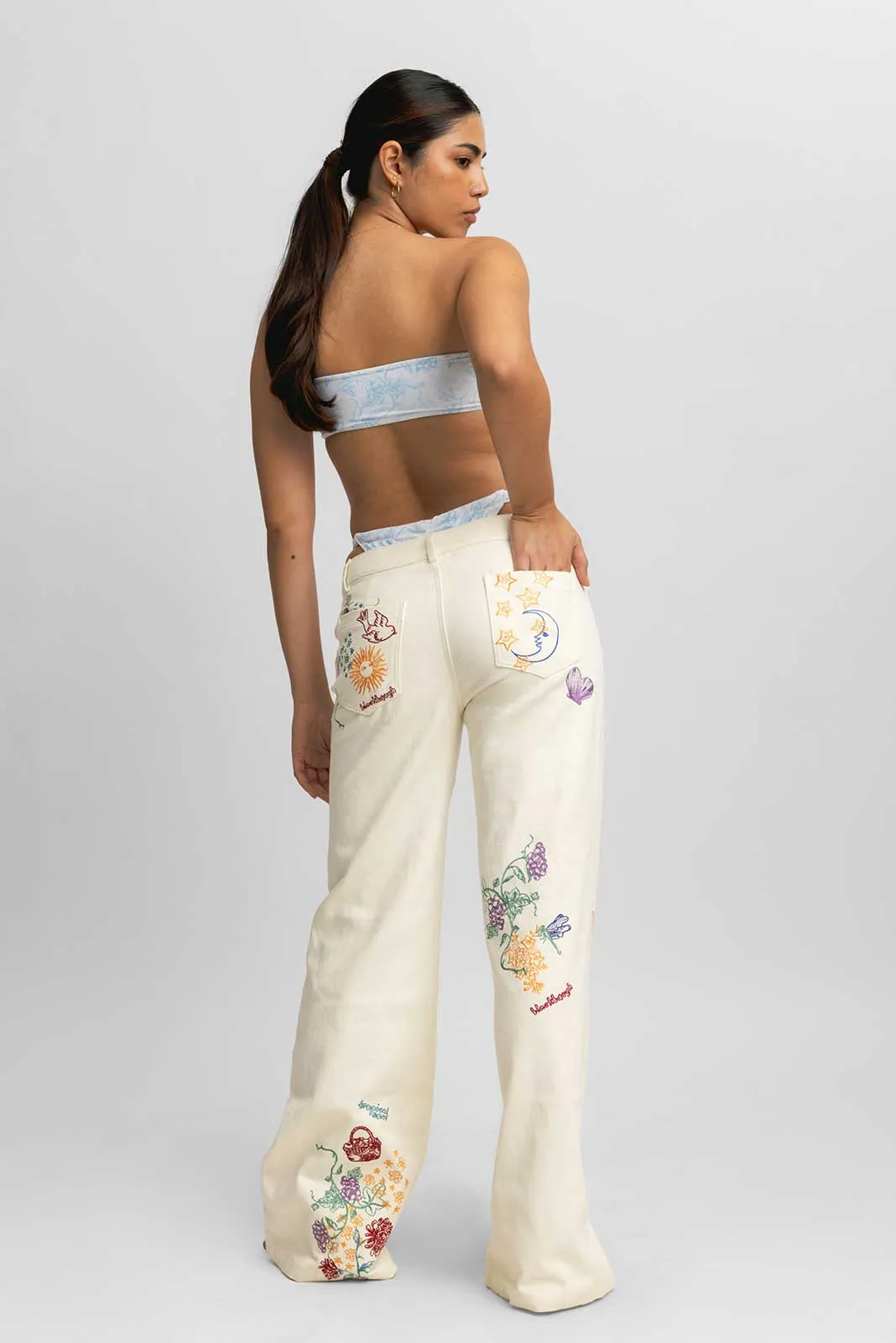 Lauren Embroidered Pants / Spellbound FINAL SALE sold by Blackbough product image thumbnail 4
