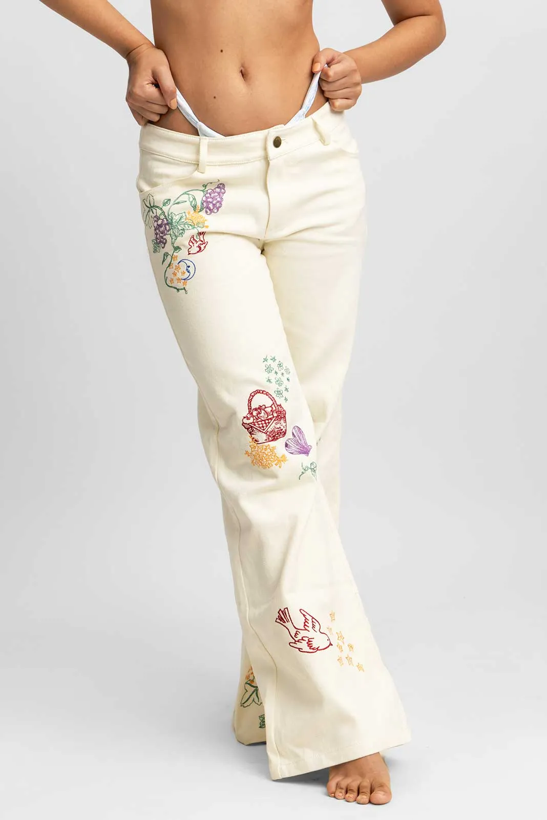 Lauren Embroidered Pants / Spellbound FINAL SALE sold by Blackbough product image thumbnail 2