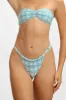 Giana Ruched Cheeky Bottoms / Acqua sold by Blackbough