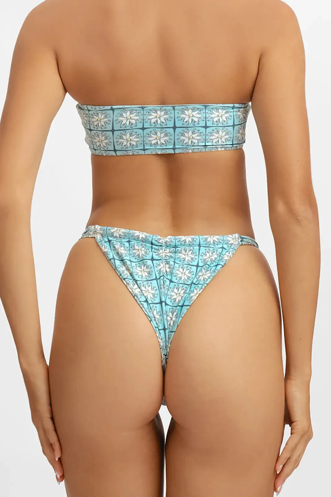 Giana Ruched Cheeky Bottoms / Acqua sold by Blackbough product image thumbnail 2