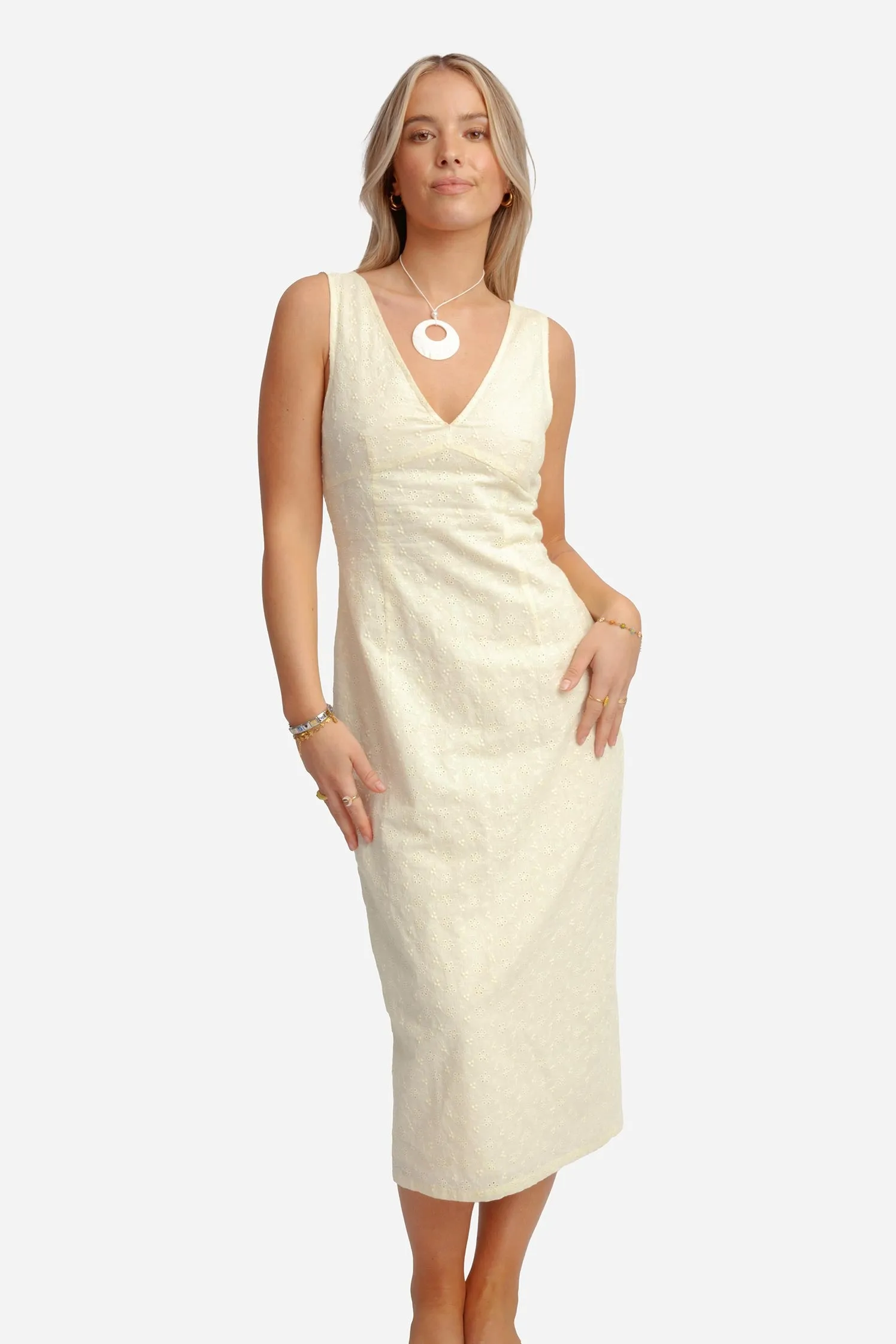 Ivy Midi Dress / Cornelia Eyelet FINAL SALE sold by Blackbough product image thumbnail 4