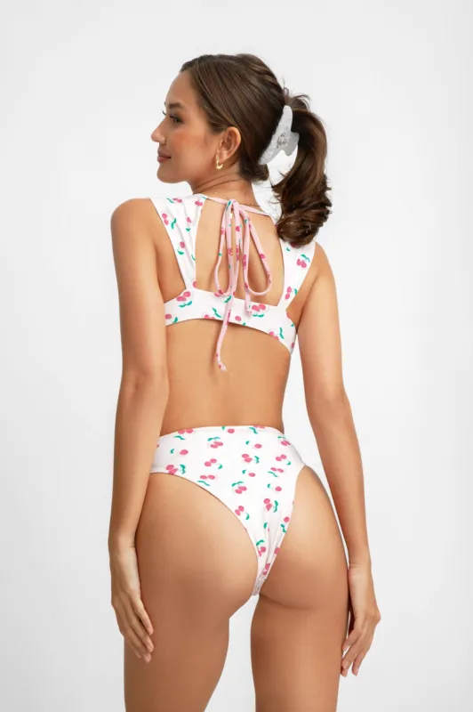 Ashley High Waist Reversible Bottoms / Maraschino FINAL SALE sold by Blackbough