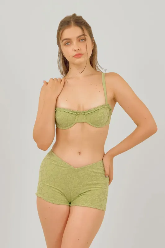 Jaden Swim Shorts / Matcha Jacquard FINAL SALE sold by Blackbough