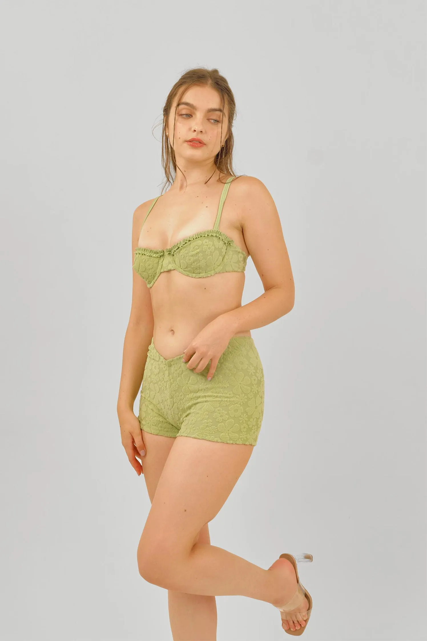 Jaden Swim Shorts / Matcha Jacquard FINAL SALE sold by Blackbough product image thumbnail 2