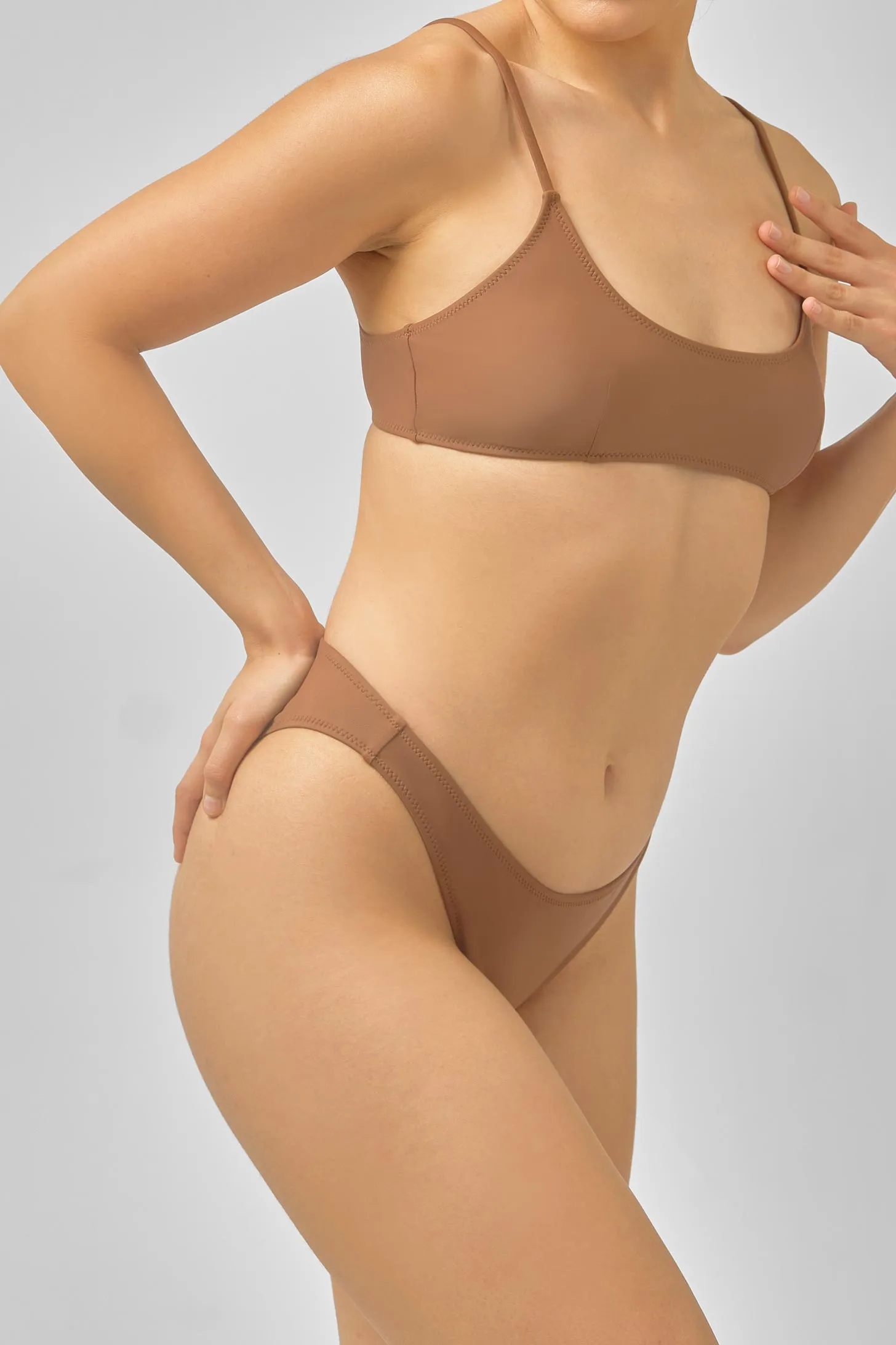 Scoop Neck Top / Cocoa sold by Blackbough product image thumbnail 2