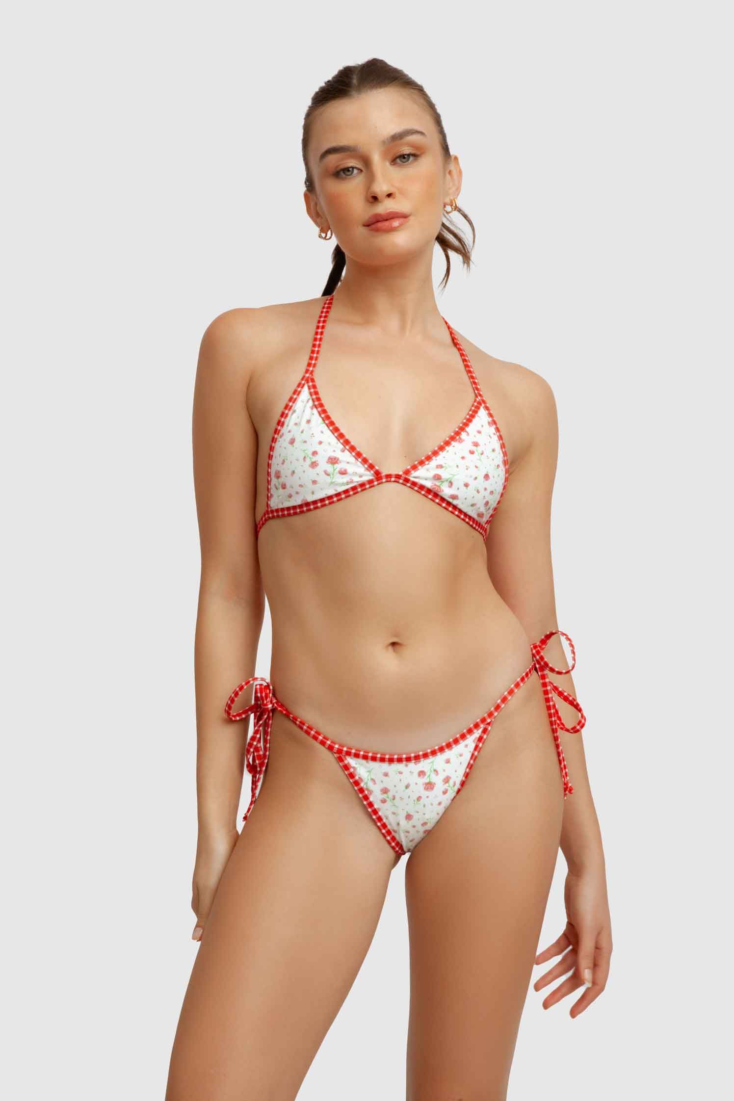 Quinn Triangle Top / Rose Water sold by Blackbough