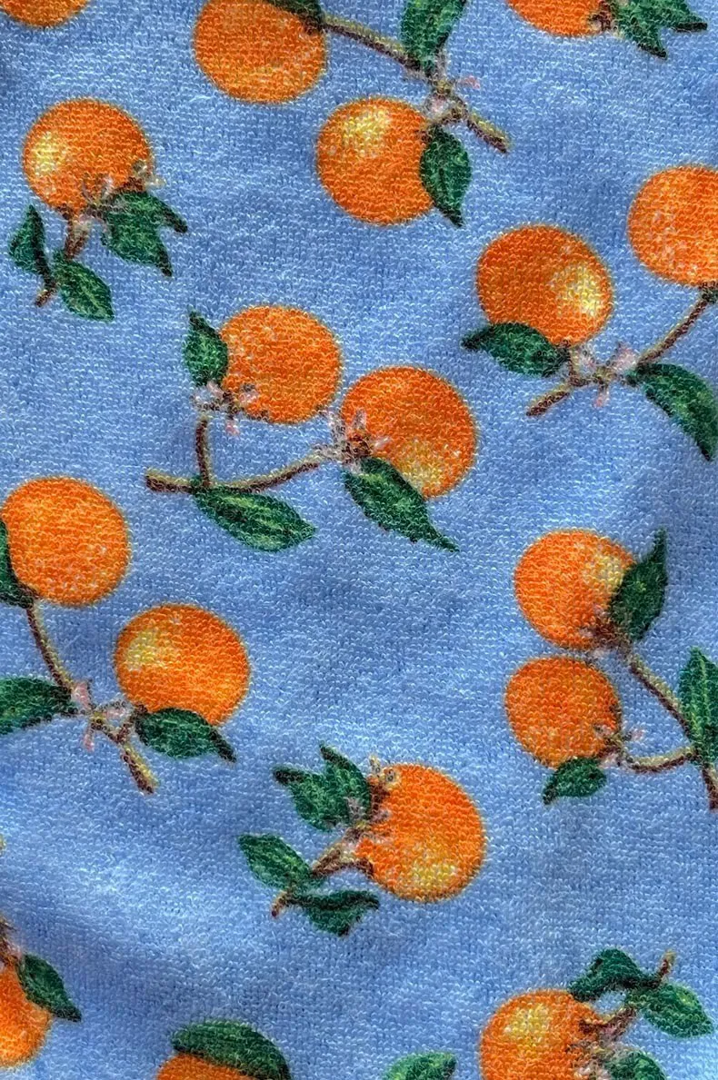 Ava High Waist Medium Bottoms / Citrus Sky Terry sold by Blackbough product image thumbnail 5