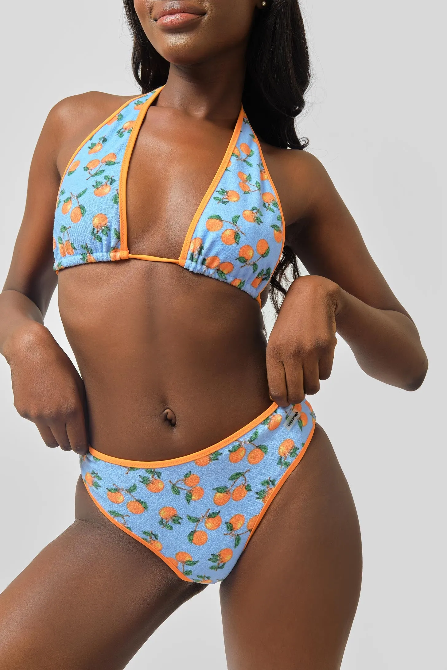 Ava High Waist Medium Bottoms / Citrus Sky Terry sold by Blackbough product image thumbnail 3