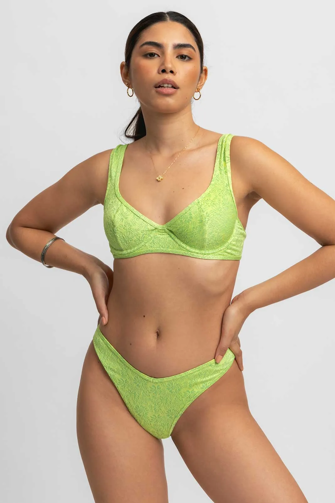 Giselle Underwire Top / Jungle Jacquard FINAL SALE sold by Blackbough product image thumbnail 2
