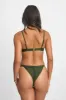 Giana Ruched Cheeky Bottoms / Basil Smash sold by Blackbough