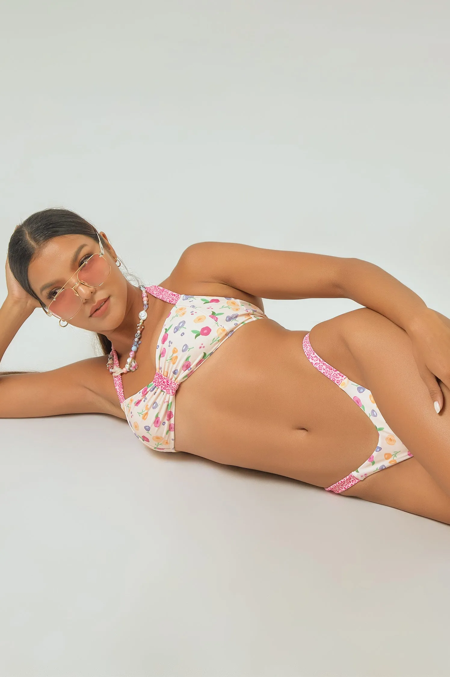 Courtney Bow Front Top / Sweet Rose FINAL SALE sold by Blackbough