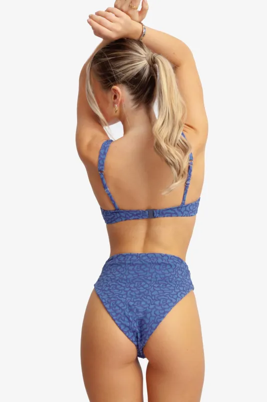 Valentina High Waist Medium Bottoms / Midnight Jacquard sold by Blackbough