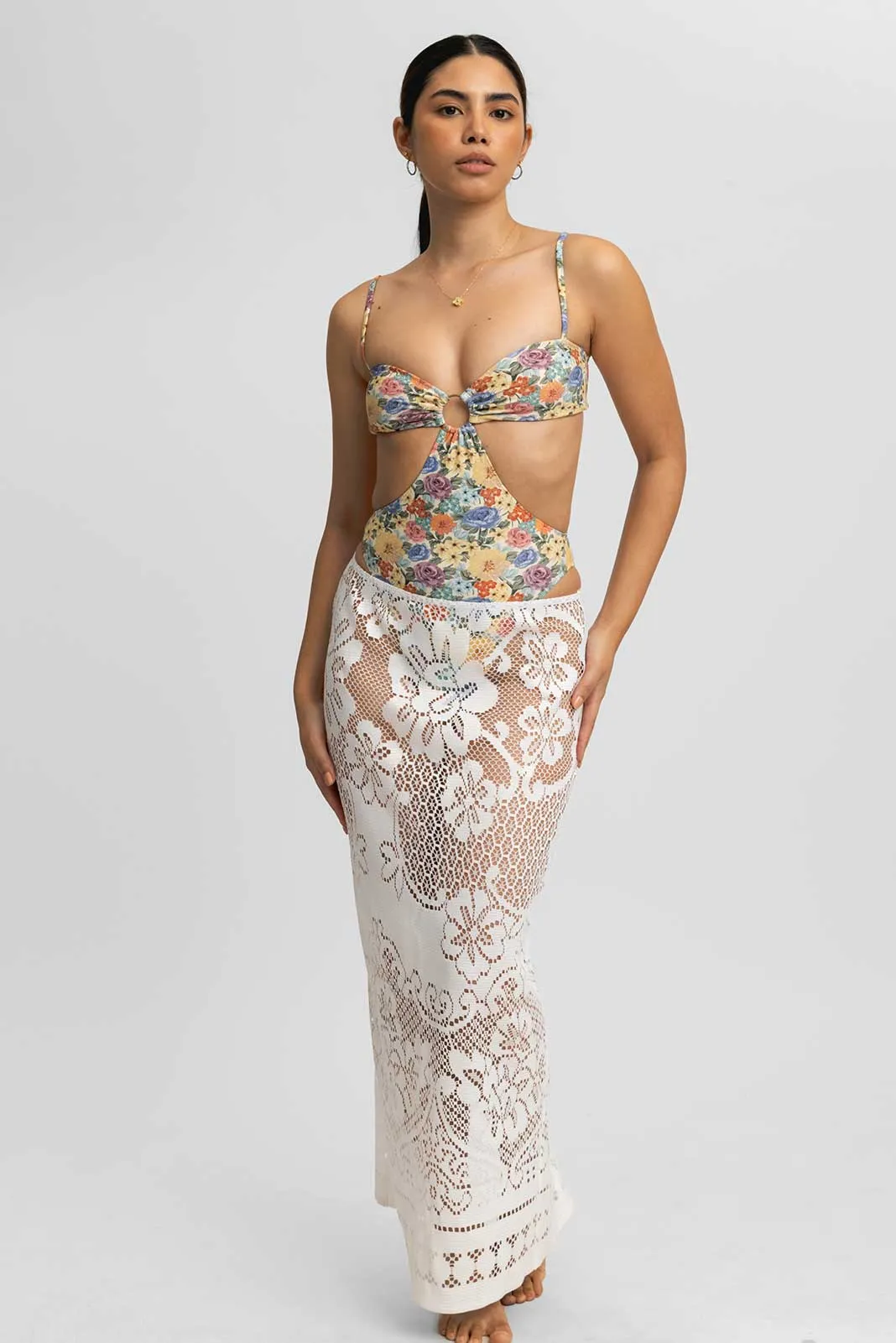 Alina Maxi Skirt / White Lace FINAL SALE sold by Blackbough product image thumbnail 4