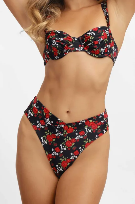 Valentina High Waist Medium Bottoms / French Kiss sold by Blackbough