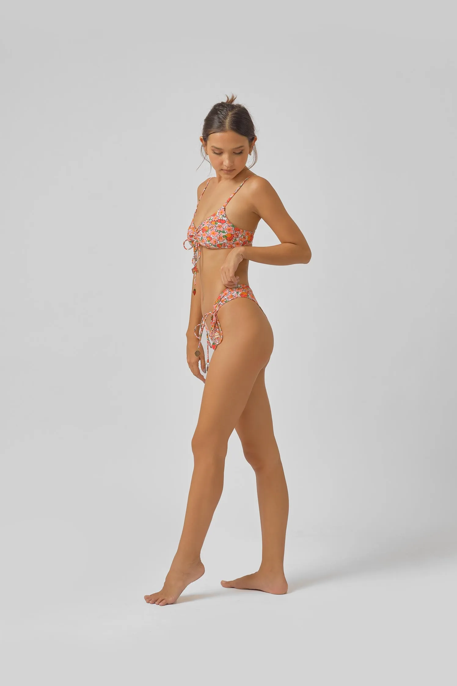 Sophia Ruched Cheeky Bottoms / Berry Cherry sold by Blackbough product image thumbnail 3