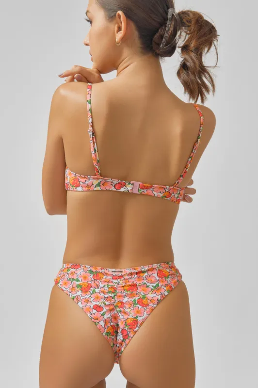 Sophia Ruched Cheeky Bottoms / Berry Cherry sold by Blackbough