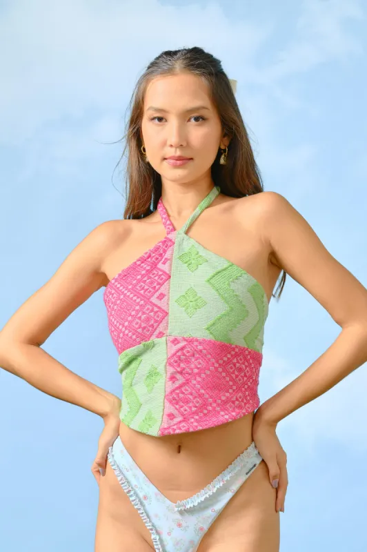 Ofelia Halter Top / Watermelon made by Blackbough
