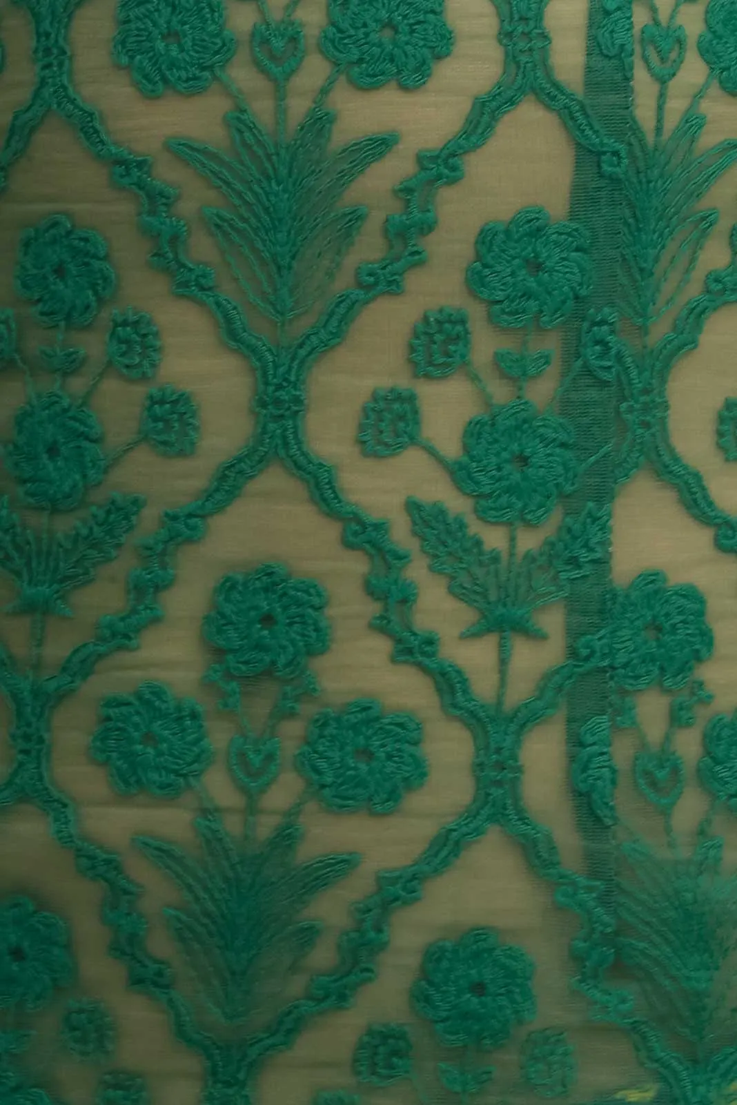 Jade Midi Ruffled Dress / Emerald Lace FINAL SALE sold by Blackbough product image thumbnail 5