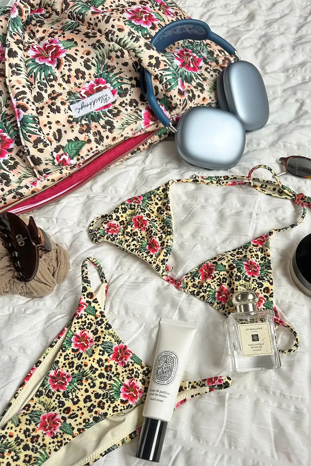 Quilted Tote Bag / Feline Flora sold by Blackbough product image thumbnail 2