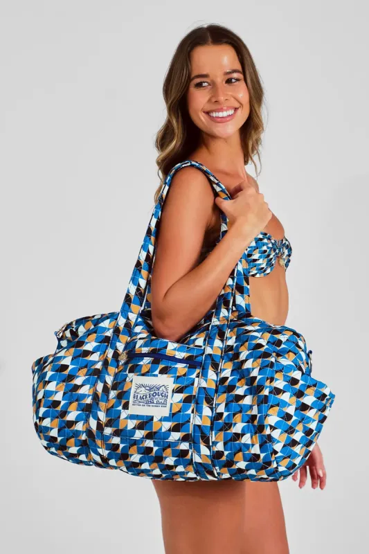 Quilted Weekender Bag / Chairlift sold by Blackbough